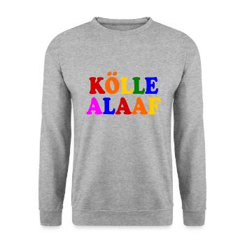 Kölle alaaf - Unisex Pullover - Weißgrau meliert - Vorne - Alina (178cm) & Michal (187cm)
