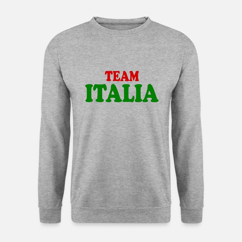 Team italia - Unisex Pullover - Weißgrau meliert