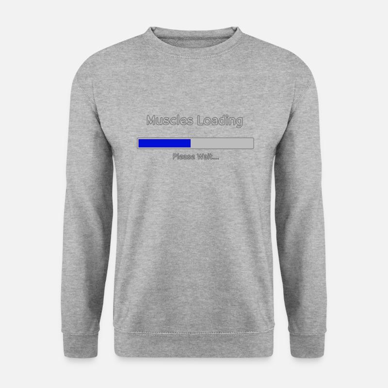 Muscles Loading - Unisex Pullover - Weißgrau meliert