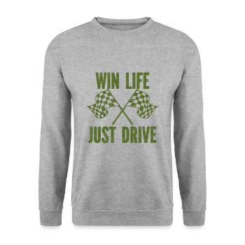 Voiture Vintage Racing Car Lovers Voiture Vétérans - Sweat-shirt Unisexe - gris chiné - Devant - Alina (178cm) & Michal (187cm)