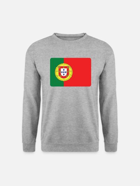 PORTUGAL IST BRUTAL EH - Unisex Pullover - Weißgrau meliert
