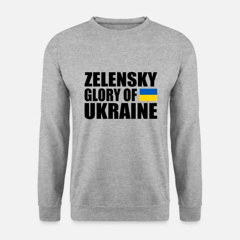 selenskyj - Unisex Pullover - Weißgrau meliert