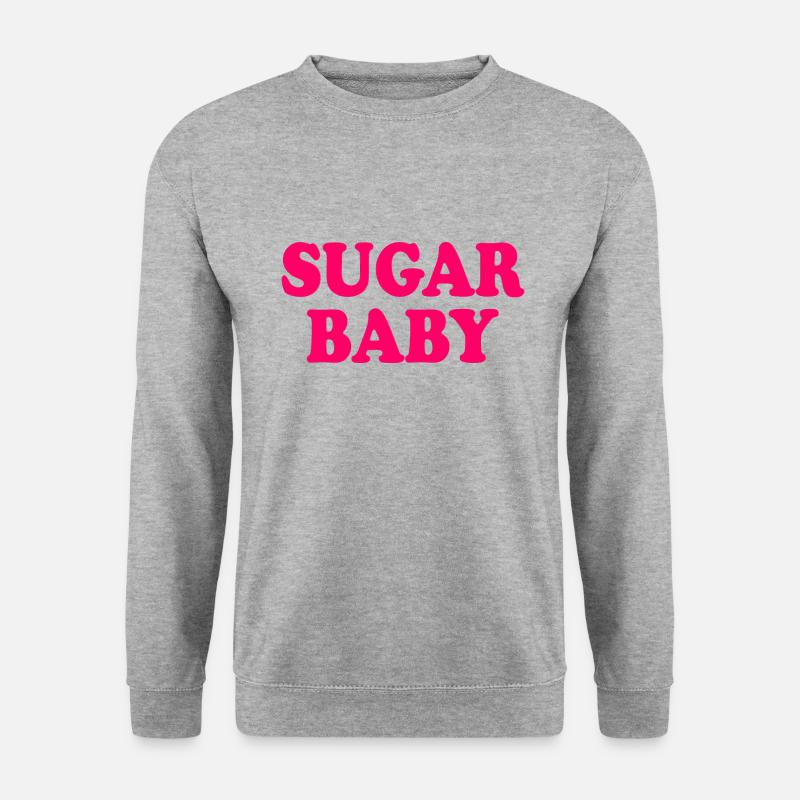 Sugar baby - Unisex Pullover - Weißgrau meliert