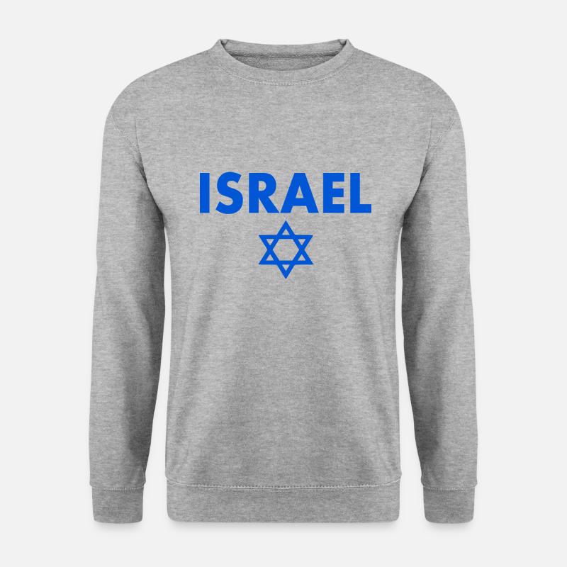 Israel - Unisex Pullover - Weißgrau meliert