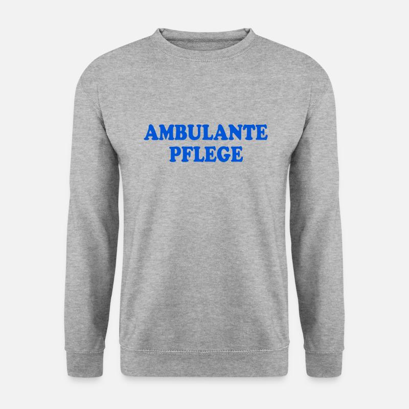 ambulante pflege - Unisex Pullover - Weißgrau meliert
