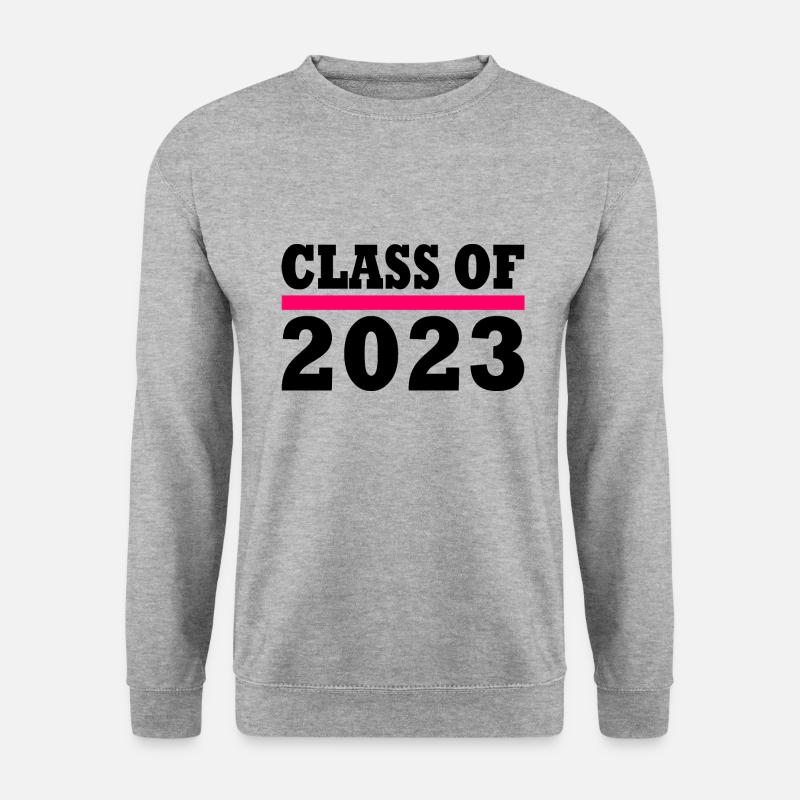 Class of 2023 - Unisex Pullover - Weißgrau meliert