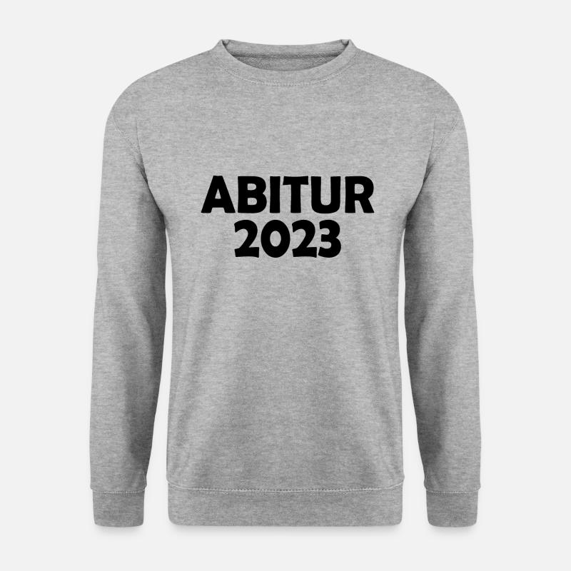 Abitur 2023 - Unisex Pullover - Weißgrau meliert