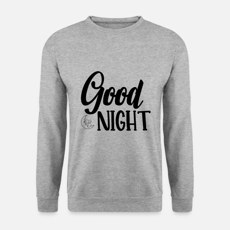 Gute Nacht - Unisex Pullover - Weißgrau meliert