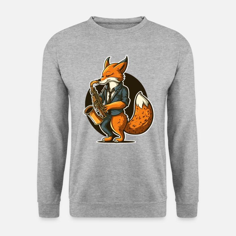 Jazz Fox - Unisex Sweatshirt - salt & pepper