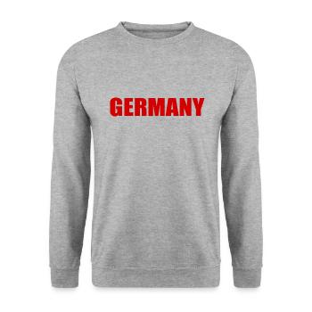 Germany - Sweat-shirt Unisexe - gris chiné - Devant - Alina (178cm) & Michal (187cm)