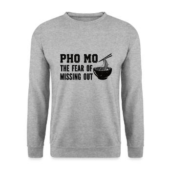 Funny Pho Vietnamese Soup Pho - Unisex Sweatshirt - salt & pepper - Front - Alina (178cm) & Michal (187cm)