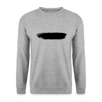 Coup de pinceau Coup de pinceau - Sweat-shirt Unisexe - gris chiné - Devant - Alina (178cm) & Michal (187cm)