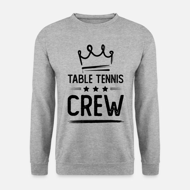Table Tennis Crew - Unisex Pullover - Weißgrau meliert