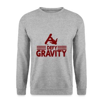 Skiing Snowboard Mountains Holiday Snow Freestyle - Unisex Sweatshirt - salt & pepper - Front - Alina (178cm) & Michal (187cm)