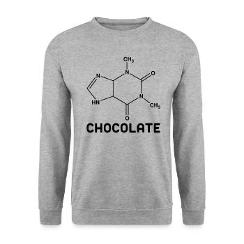 Chocolate Molecule - Unisex Sweatshirt - salt & pepper - Front - Alina (178cm) & Michal (187cm)
