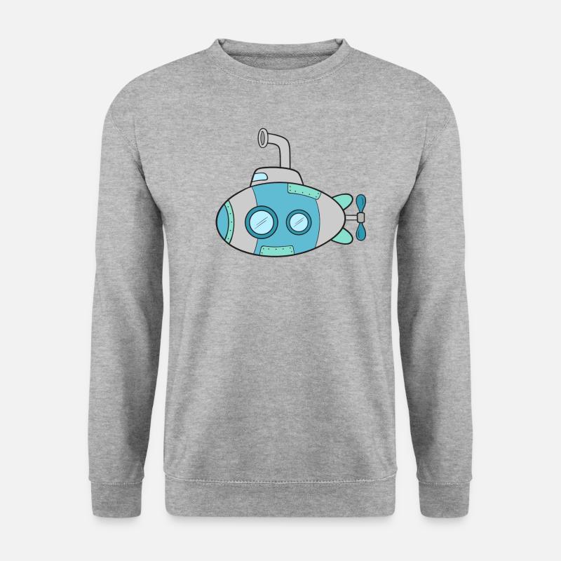 U-Boot - Unisex Pullover - Weißgrau meliert