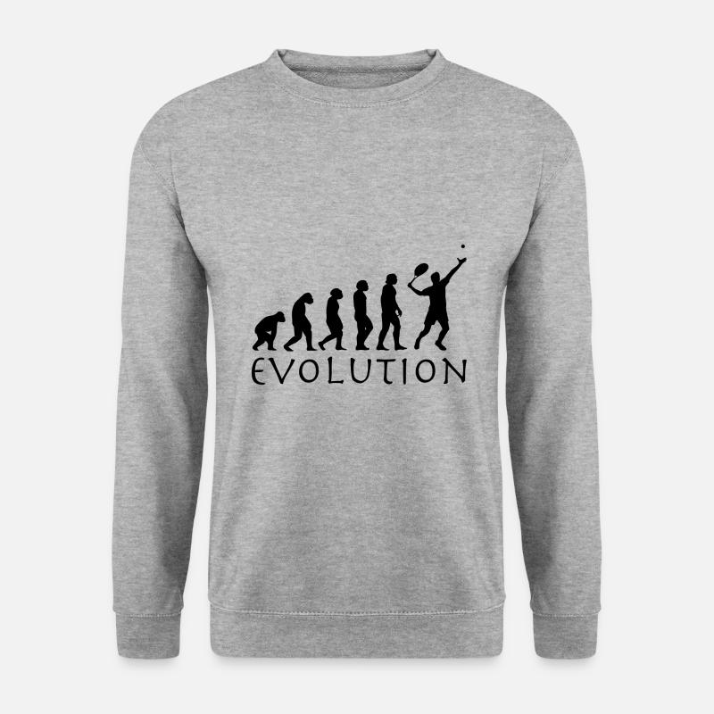Tennis evolution - Unisex Sweatshirt - salt & pepper