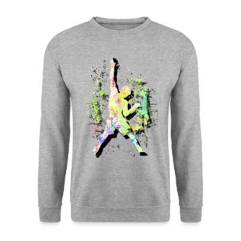 Climbing - Bouldering - Climbers - Free Climbing - Unisex Sweatshirt - salt & pepper - Front - Alina (178cm) & Michal (187cm)