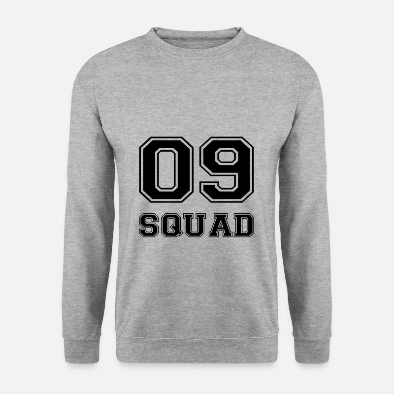 09 SQUAD (v) - Unisex Pullover - Weißgrau meliert