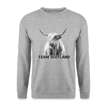 Écosse - Sweat-shirt Unisexe - gris chiné - Devant - Alina (178cm) & Michal (187cm)