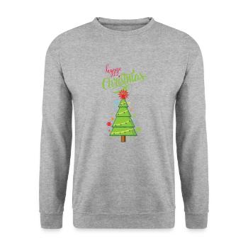 Noël Hygge - Sweat-shirt Unisexe - gris chiné - Devant - Alina (178cm) & Michal (187cm)
