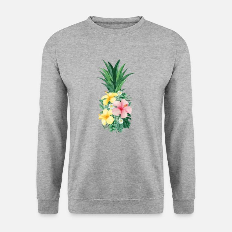 Pineapple - Unisex Pullover - Weißgrau meliert