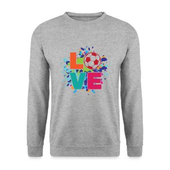 Football - Sweat-shirt Unisexe - gris chiné - Devant - Alina (178cm) & Michal (187cm)