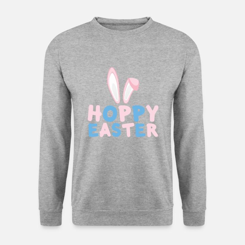 Ostern - Unisex Pullover - Weißgrau meliert