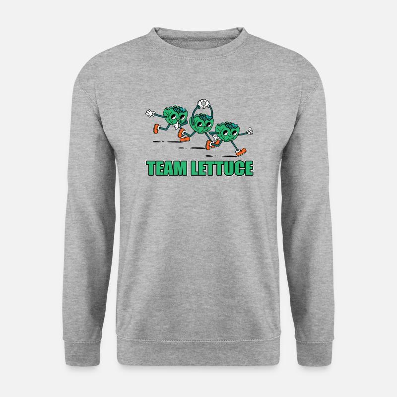 Team Kopfsalat - Unisex Pullover - Weißgrau meliert