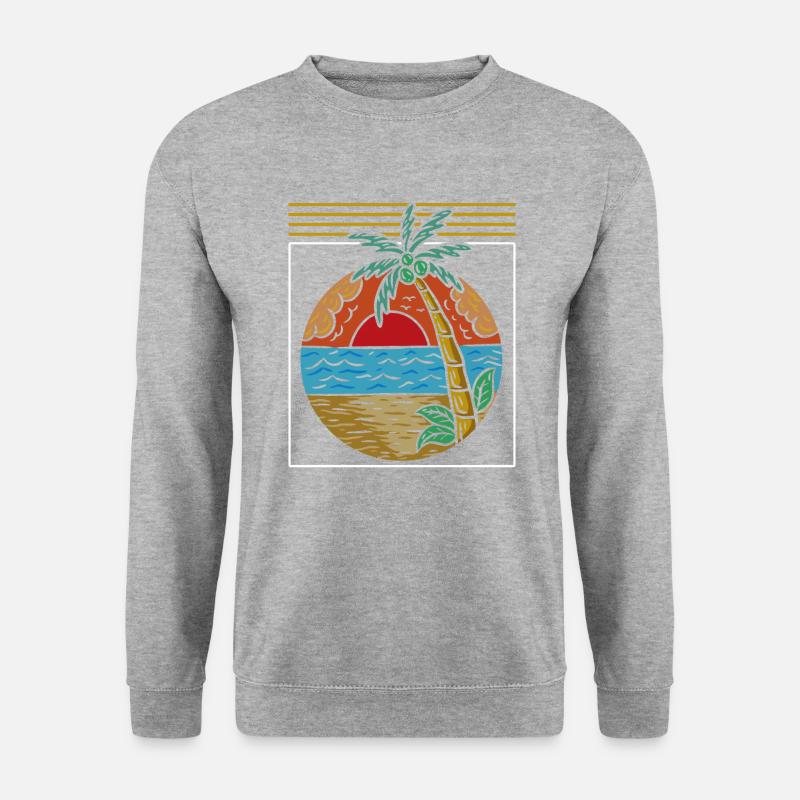 Palm trees - Unisex Sweatshirt - salt & pepper