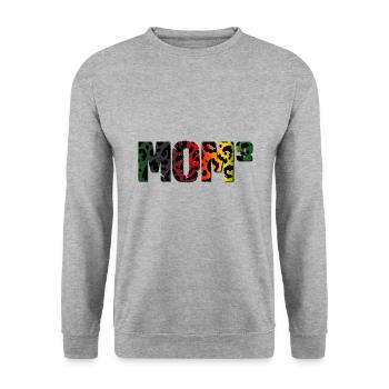 maman 3 - Sweat-shirt Unisexe - gris chiné - Devant - Alina (178cm) & Michal (187cm)