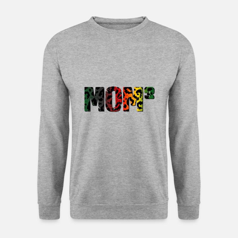 mom 3 - Unisex Pullover - Weißgrau meliert