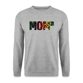 maman 3 - Sweat-shirt Unisexe - gris chiné - Devant - Alina (178cm) & Michal (187cm)