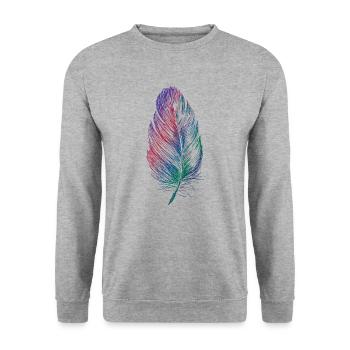 Rebondir - Sweat-shirt Unisexe - gris chiné - Devant - Alina (178cm) & Michal (187cm)