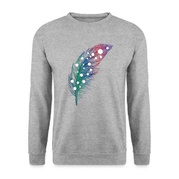 Rebondir - Sweat-shirt Unisexe - gris chiné - Devant - Alina (178cm) & Michal (187cm)