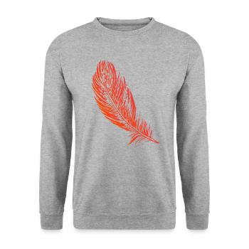 Rebondir - Sweat-shirt Unisexe - gris chiné - Devant - Alina (178cm) & Michal (187cm)