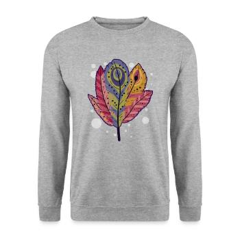 Rebondir - Sweat-shirt Unisexe - gris chiné - Devant - Alina (178cm) & Michal (187cm)