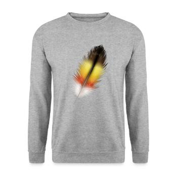 Rebondir - Sweat-shirt Unisexe - gris chiné - Devant - Alina (178cm) & Michal (187cm)