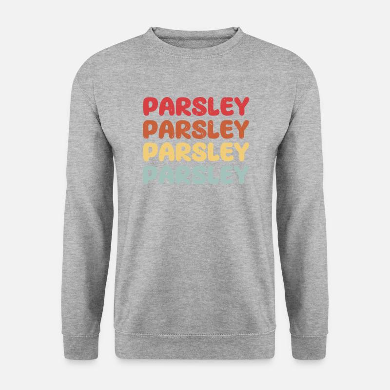 Petersilie - Unisex Pullover - Weißgrau meliert