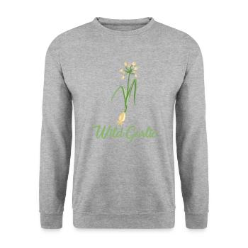 Ail des ours - Sweat-shirt Unisexe - gris chiné - Devant - Alina (178cm) & Michal (187cm)