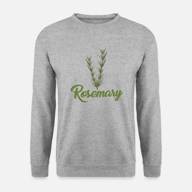 Rosmarin - Unisex Pullover - Weißgrau meliert