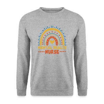 Infirmière en santé mentale mignonne - Sweat-shirt Unisexe - gris chiné - Devant - Alina (178cm) & Michal (187cm)