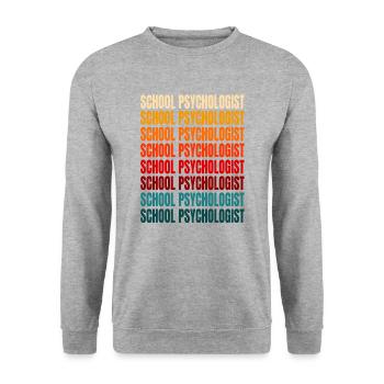 Psychologue scolaire - Sweat-shirt Unisexe - gris chiné - Devant - Alina (178cm) & Michal (187cm)