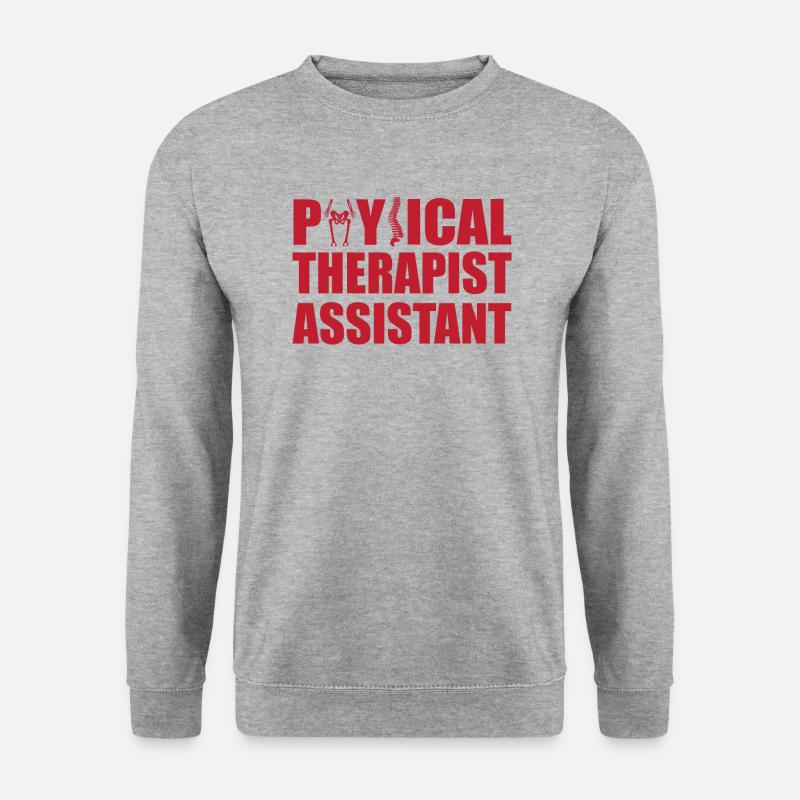 Physiotherapeuten Assistent - Unisex Pullover - Weißgrau meliert