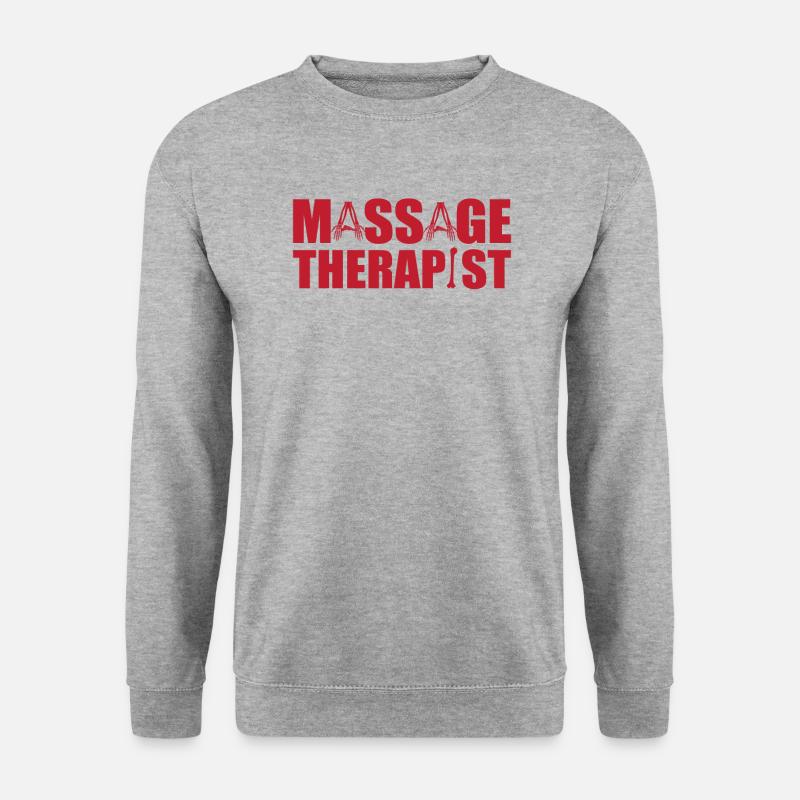 Tolles Massagetherapeuten-design - Unisex Pullover - Weißgrau meliert