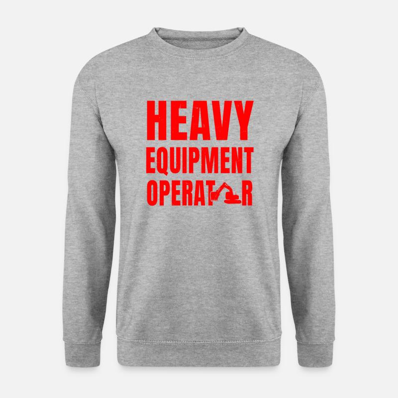Excavator driver - Unisex Sweatshirt - salt & pepper