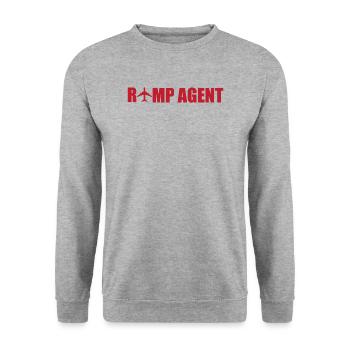 Agent de rampe - Sweat-shirt Unisexe - gris chiné - Devant - Alina (178cm) & Michal (187cm)