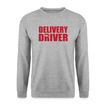 Delivery driver - Unisex Sweatshirt - salt & pepper - Front - Alina (178cm) & Michal (187cm)