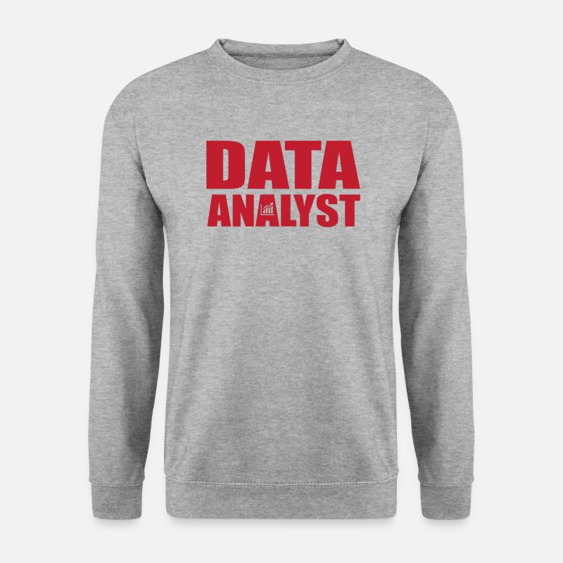 Great Data Analyst lettering motif - Unisex Sweatshirt - salt & pepper