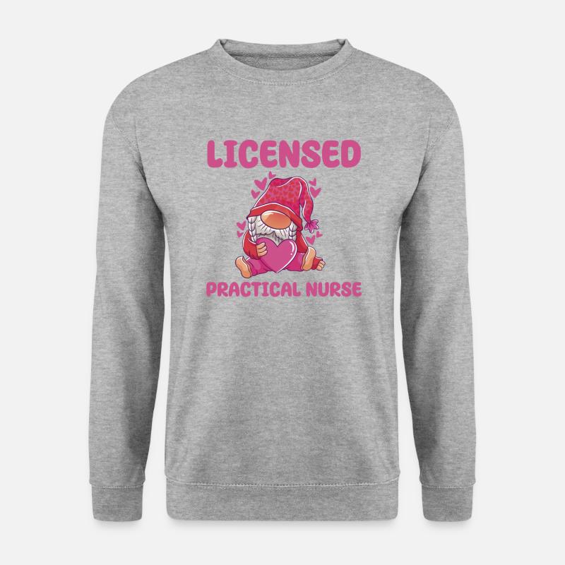 Cute licensed practical dwarf - Unisex Sweatshirt - salt & pepper